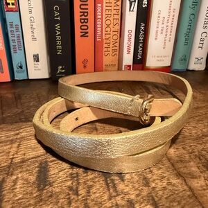 Vintage Gold J. Crew Skinny Belt